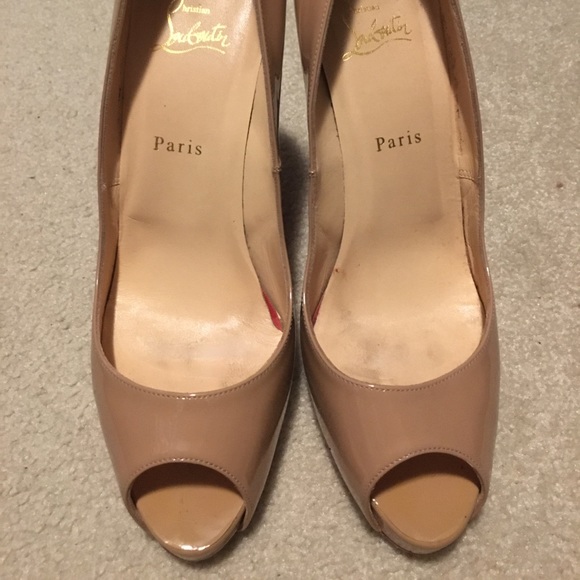 Louboutin size 41 Very Privé 120 nude parent pumps - Picture 2 of 5